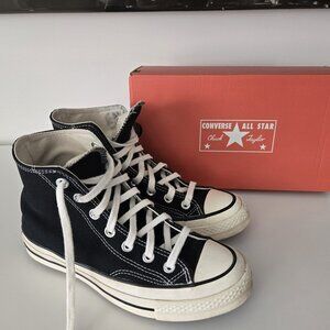 Converse, Black, Hi tops, Sz. 7 Women's/ Men's 5, Chuck 70 Hi